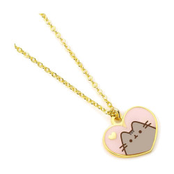 Pink and Gold Heart Collana...